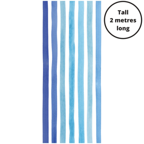 Best beach towel for tall people in your life!  Bondi blue stripe print