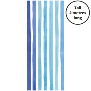 Best beach towel for tall people in your life!  Bondi blue stripe print