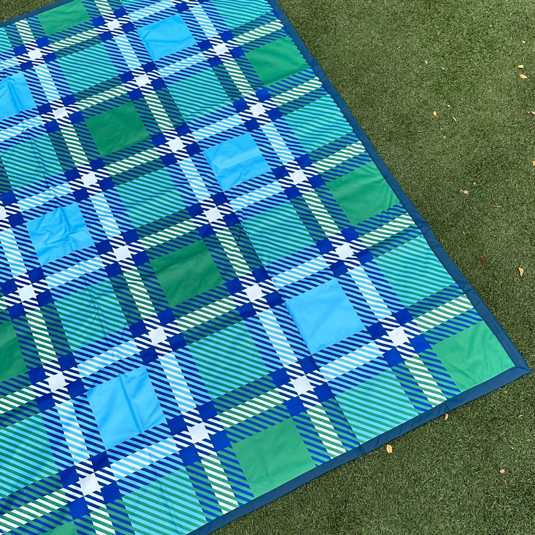 100% waterproof picnic mat made from thick fabric and in colourful prints and colours