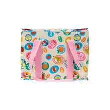 Load image into Gallery viewer, Extra large size XL cooler bag made with high quality insulation and zips in bright colours and fun prints
